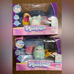(2) Squishmallows Original Squishville - Star Student and Snow Day. NIB